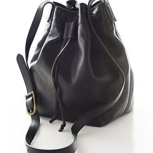 🧁HOLD🧁 J. Jill Black Leather Bucket Bag